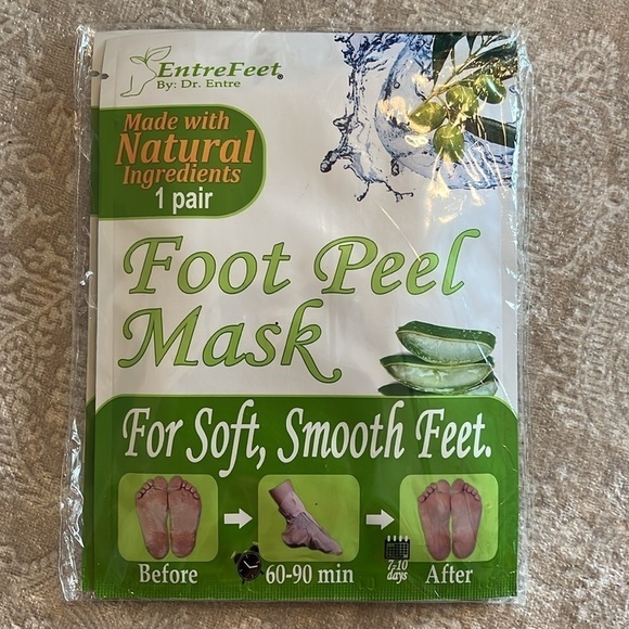 Brand New Spa Bundle Shower Steamers Foot Peel Masks Jade Roller Eyebrow Stencil - Picture 6 of 13